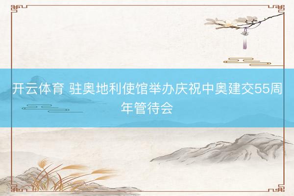 开云体育 驻奥地利使馆举办庆祝中奥建交55周年管待会